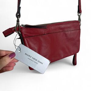 Marc New York Red Leather Crossbody Bag